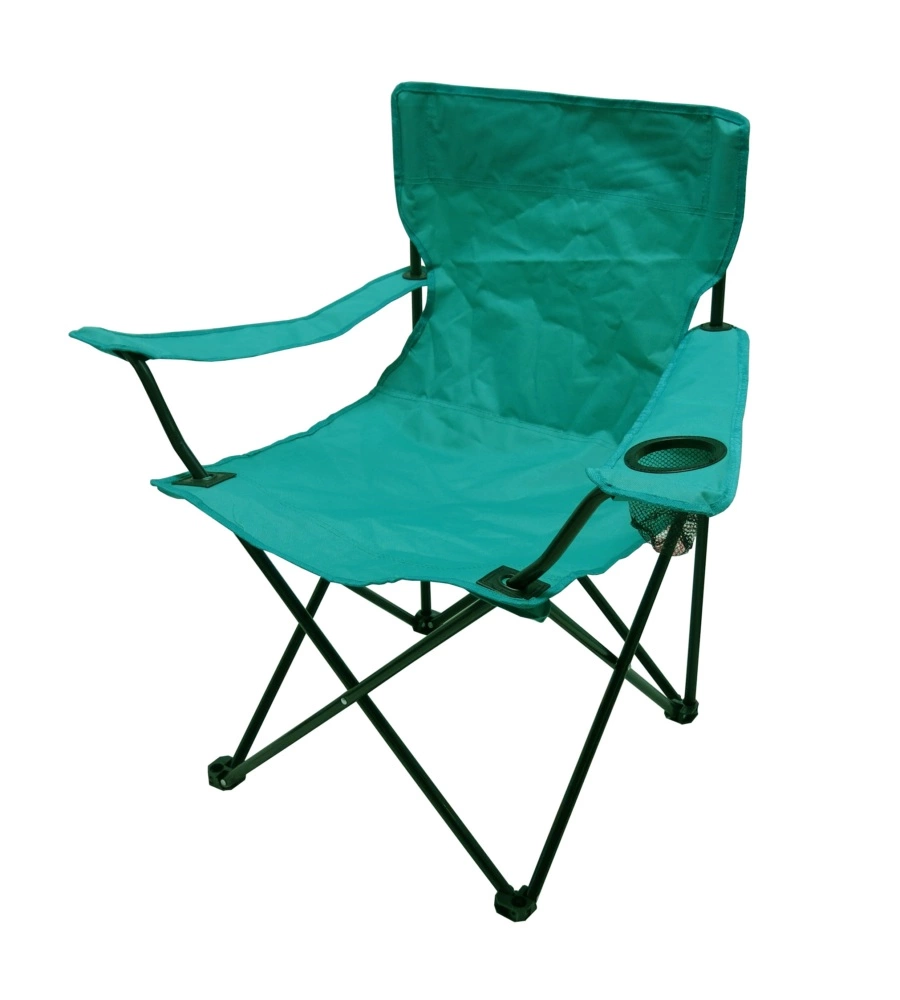 SEDIA DA CAMPEGGIO PIEGHEVOLE CON BRACCIOLI EUROGARDEN OTTANIO 50X50X82 CM